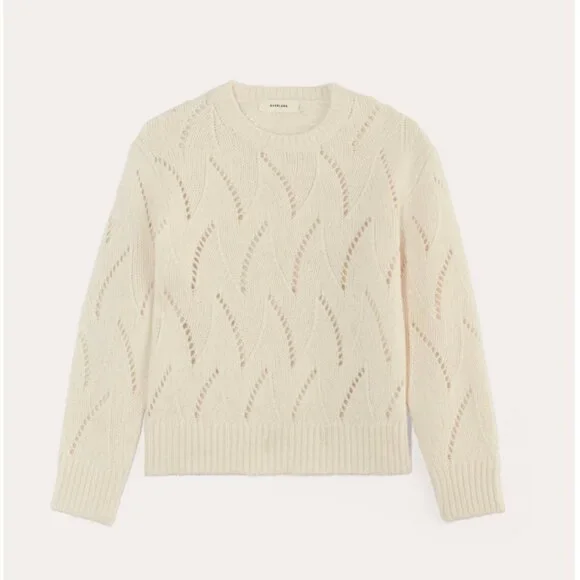 NWT Everlane Wool Sweater Cloud Cream L - Picture 3 of 6